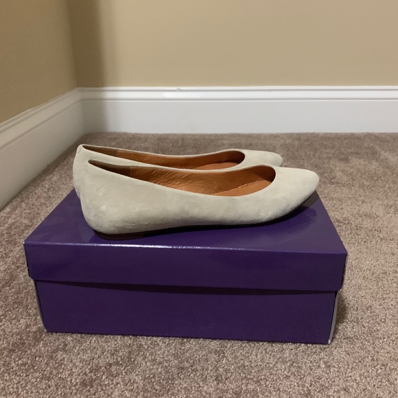 Madewell white suede flats - Picture 2 of 4